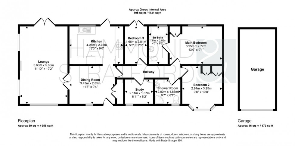 Floorplan for Bramble Close, Attleborough