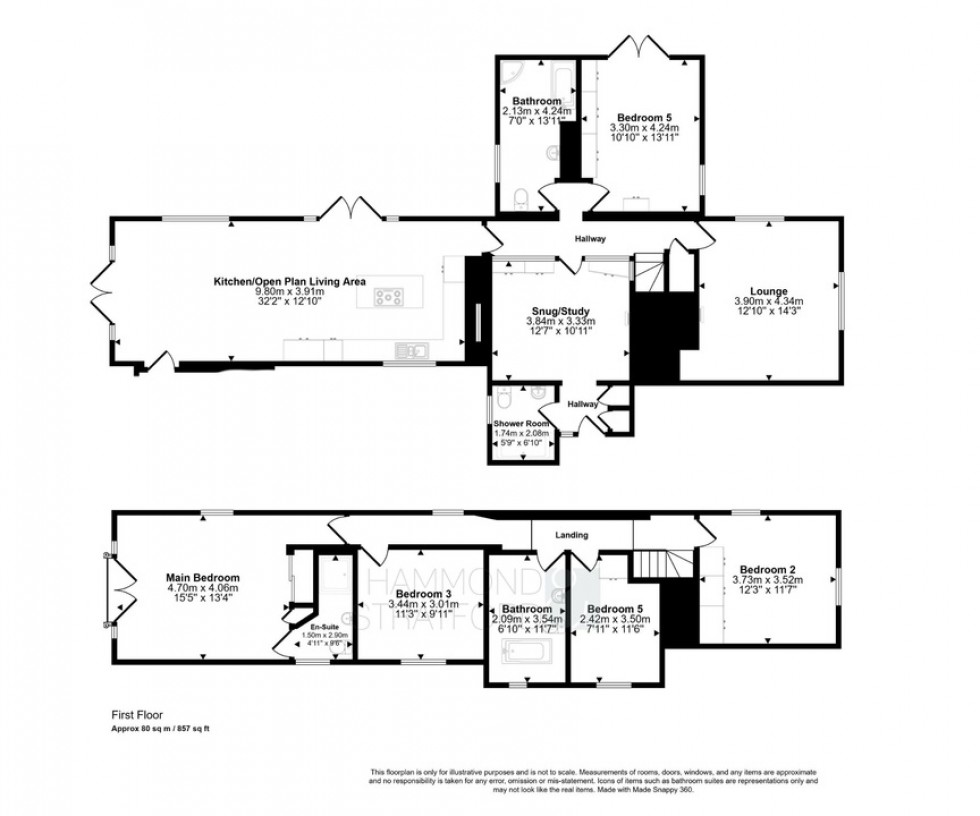 Floorplan for New Buckenham Road, Banham