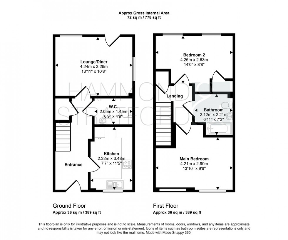 Floorplan for Catkin Close, Cringleford