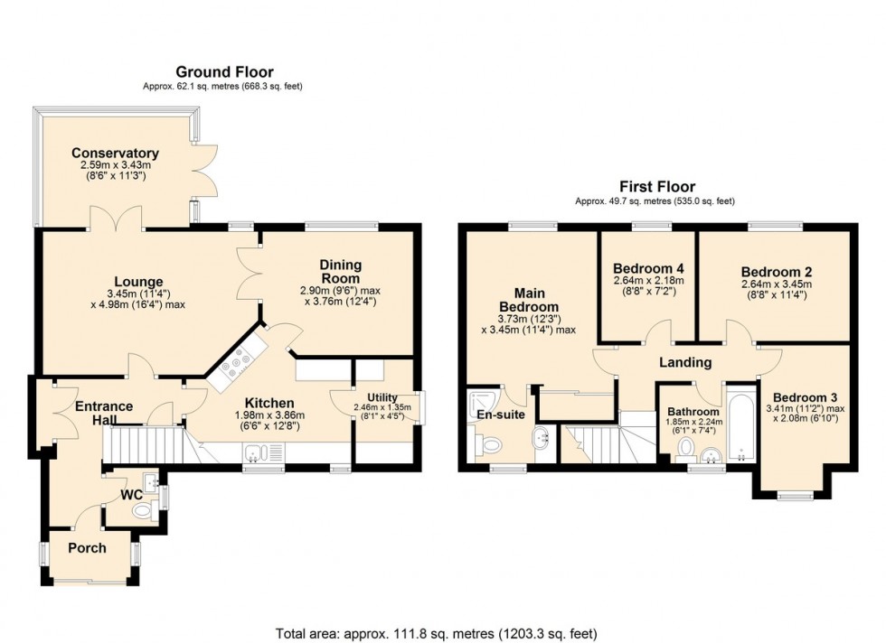 Floorplan for Grasmere, Hethersett