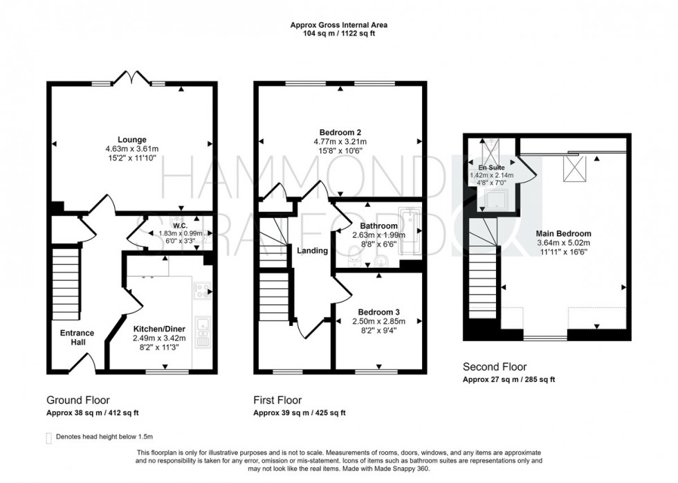 Floorplan for Bartram Close, Hethersett