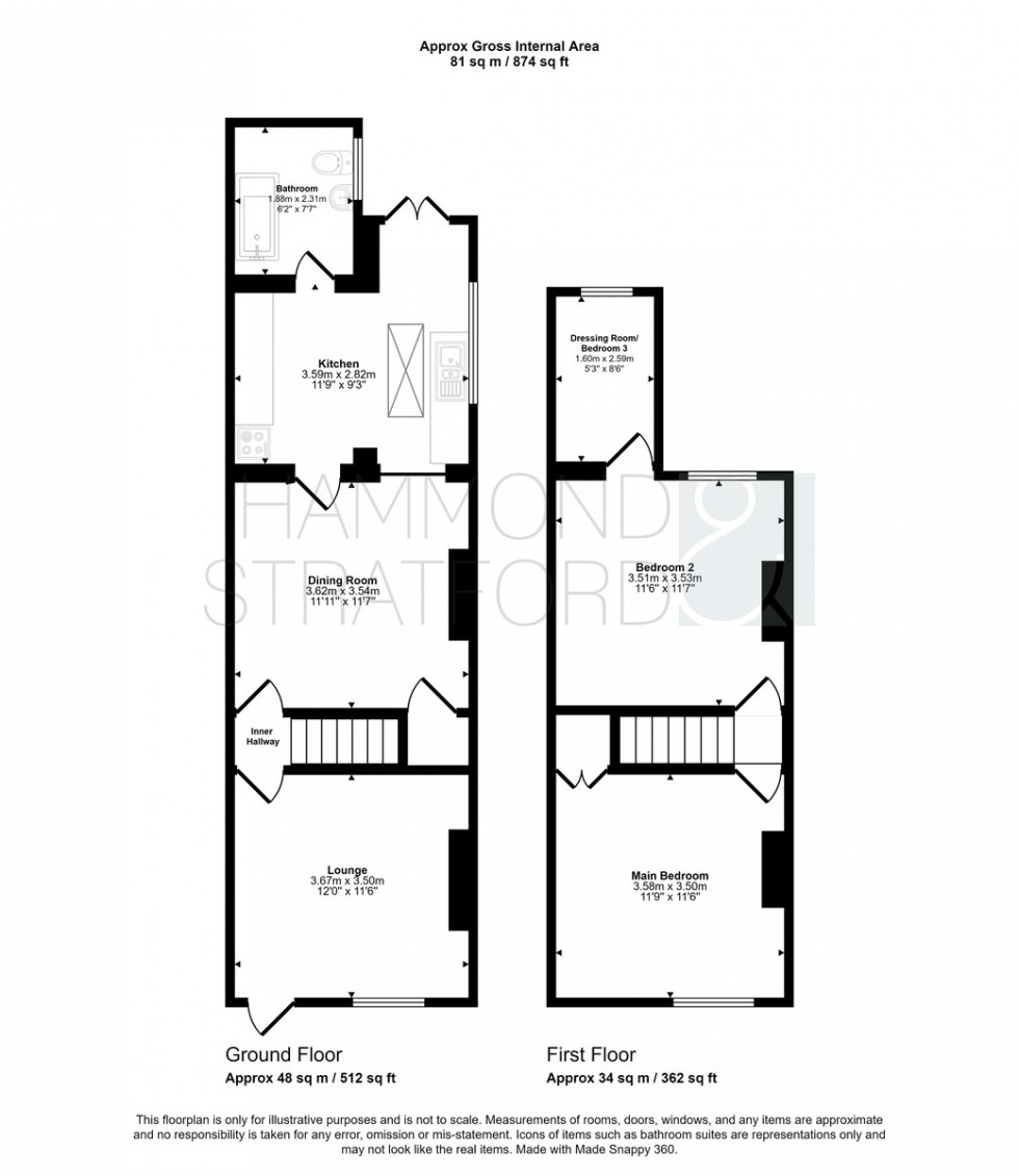 Floorplan for Knowsley Road, Norwich