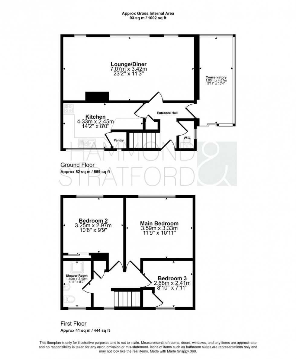 Floorplan for South Croft, Hethersett