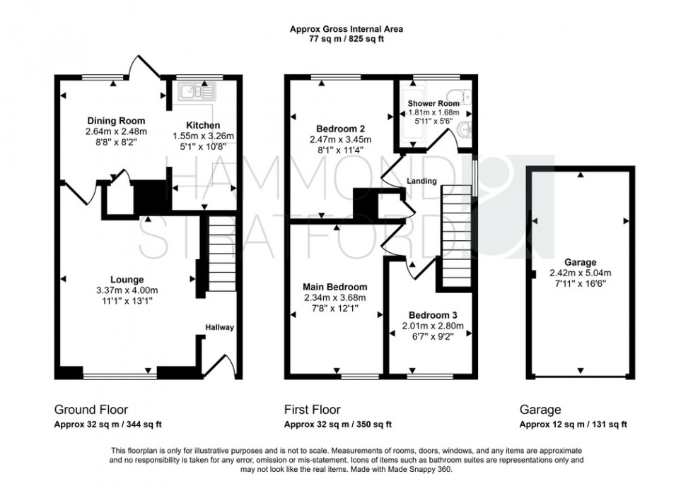 Floorplan for Paddock Gardens, Attleborough
