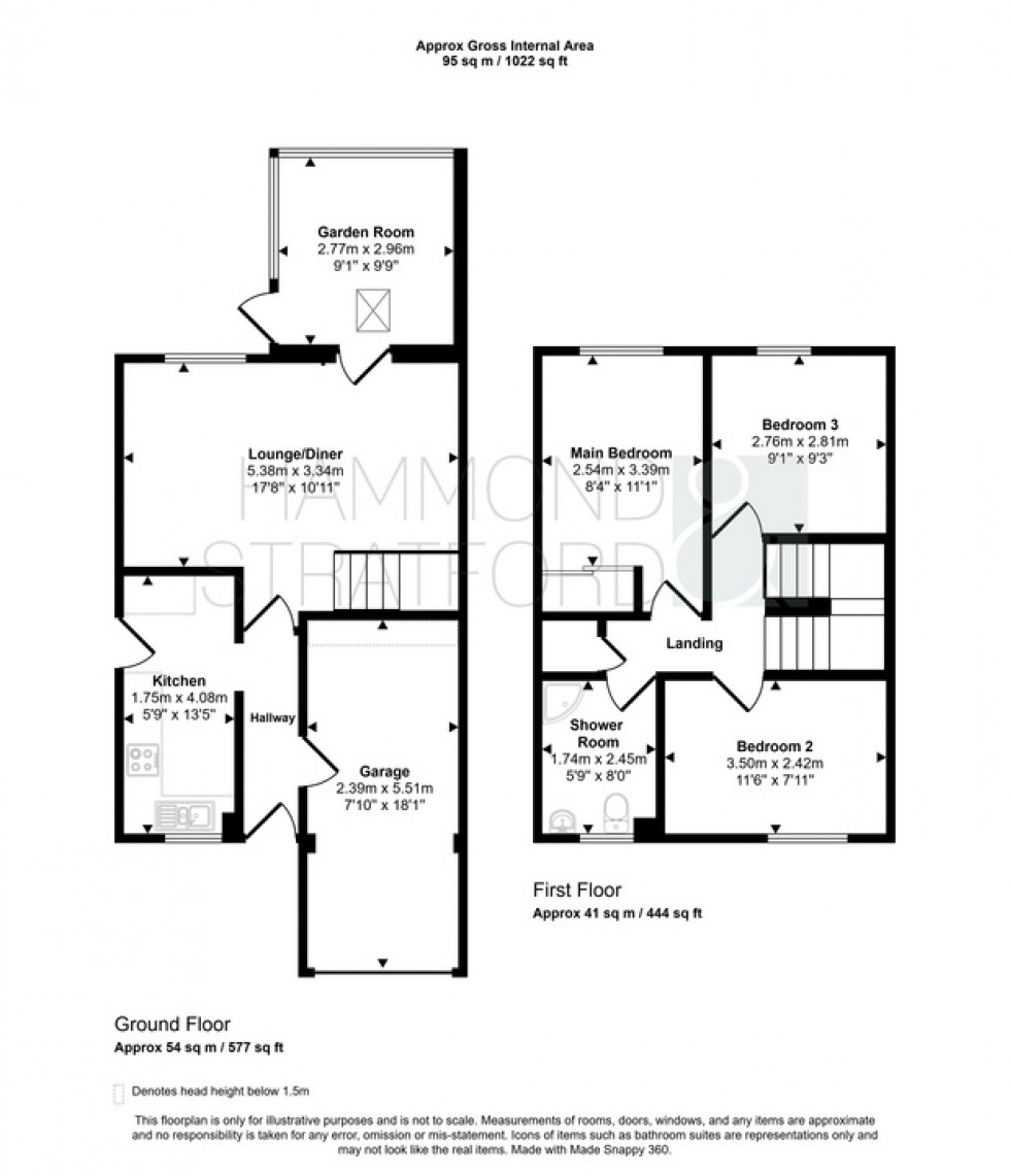 Floorplan for Nelson Close, Hethersett