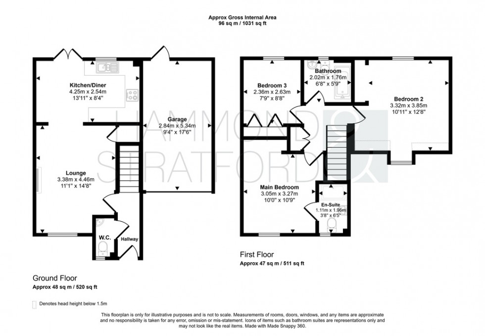 Floorplan for Eddington Way, Easton