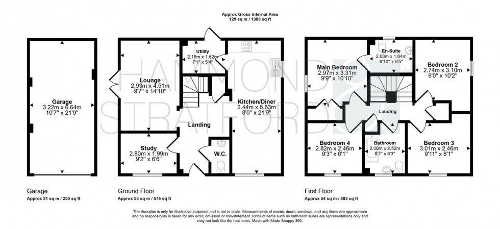 Floorplan for Halifax Close, Attleborough