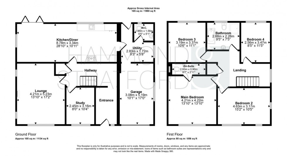 Floorplan for St. Faiths Road, Old Catton