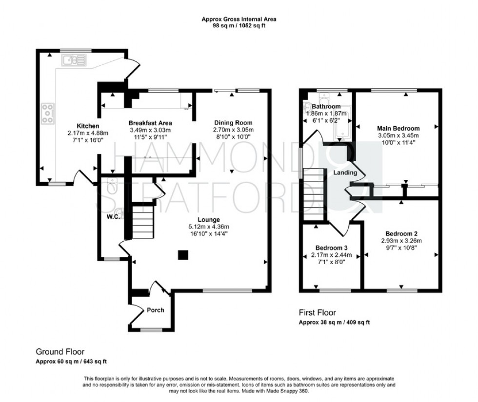 Floorplan for Barley Way, Attleborough