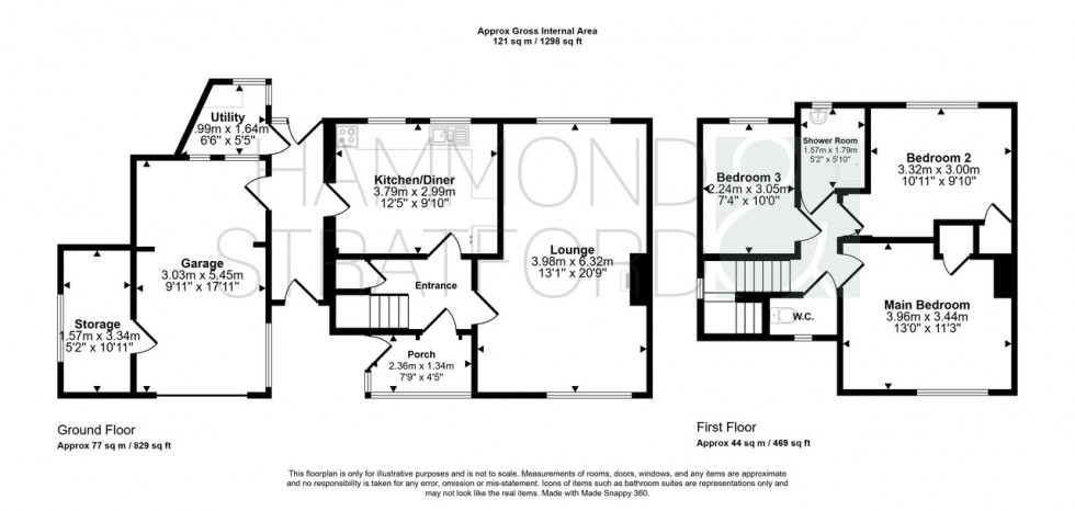 Floorplan for Wycliffe Road, Eaton