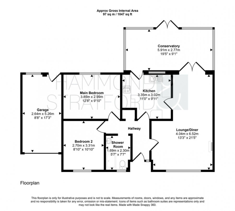 Floorplan for Iris Close, Attleborough