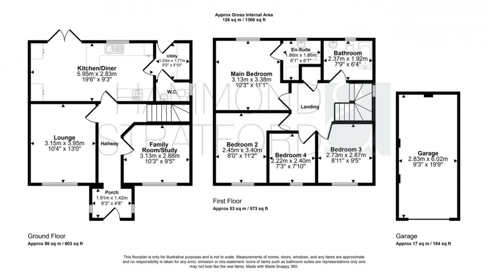 Floorplan for Baker Drive, Hethersett