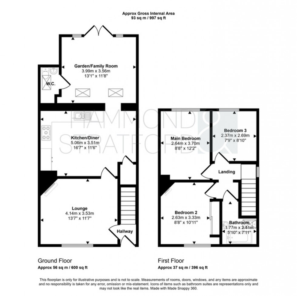 Floorplan for Lambert Road, Sprowston