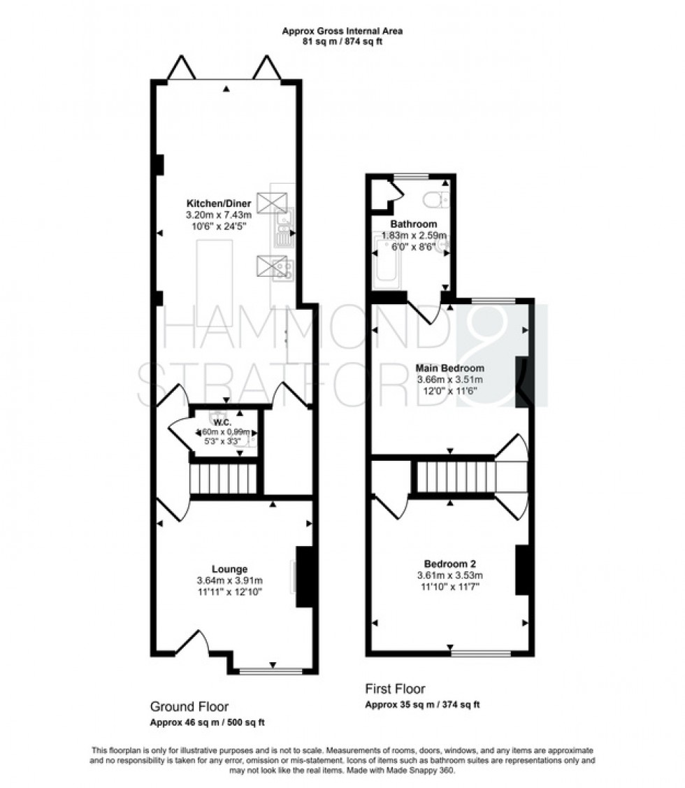 Floorplan for Highland Road, Golden Triangle