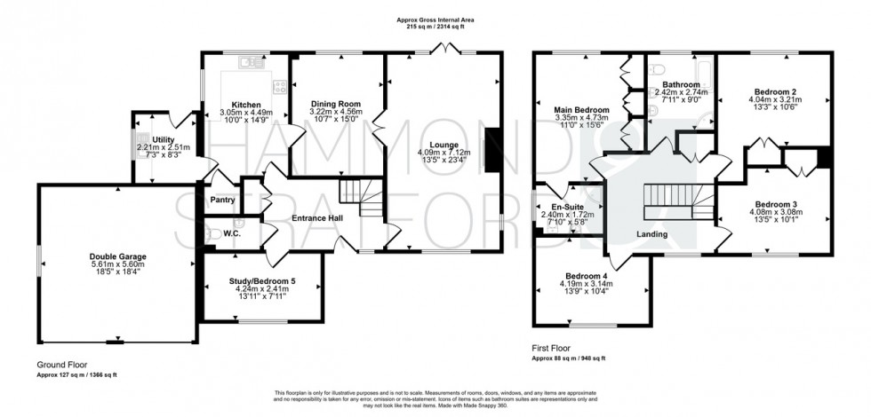 Floorplan for The Paddocks, Griston