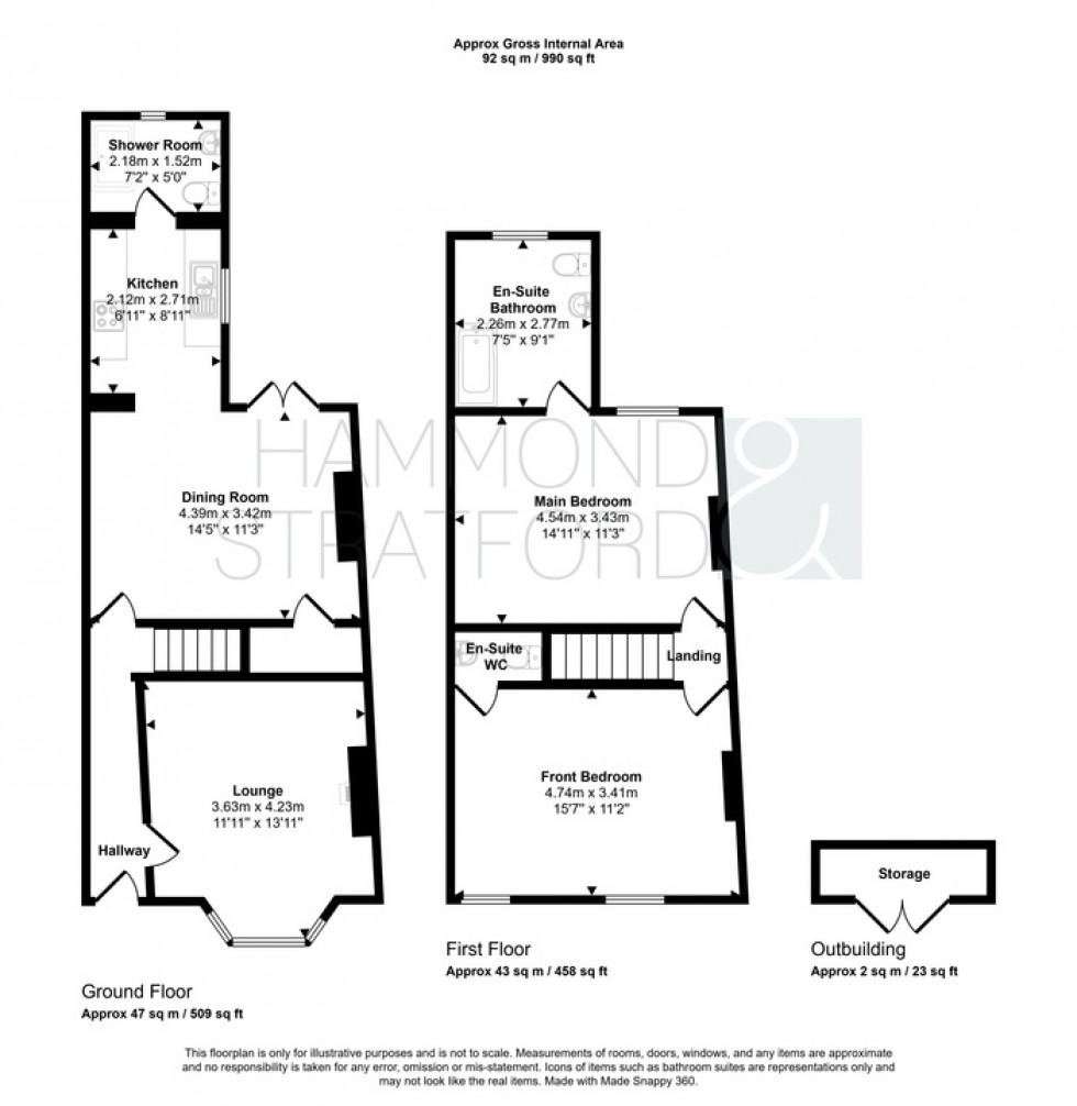 Floorplan for Portland Street, Golden Triangle