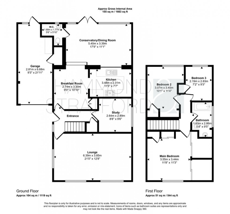 Floorplan for Southern Reach, Mulbarton