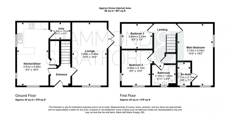Floorplan for Burnthouse Lane, Hethersett