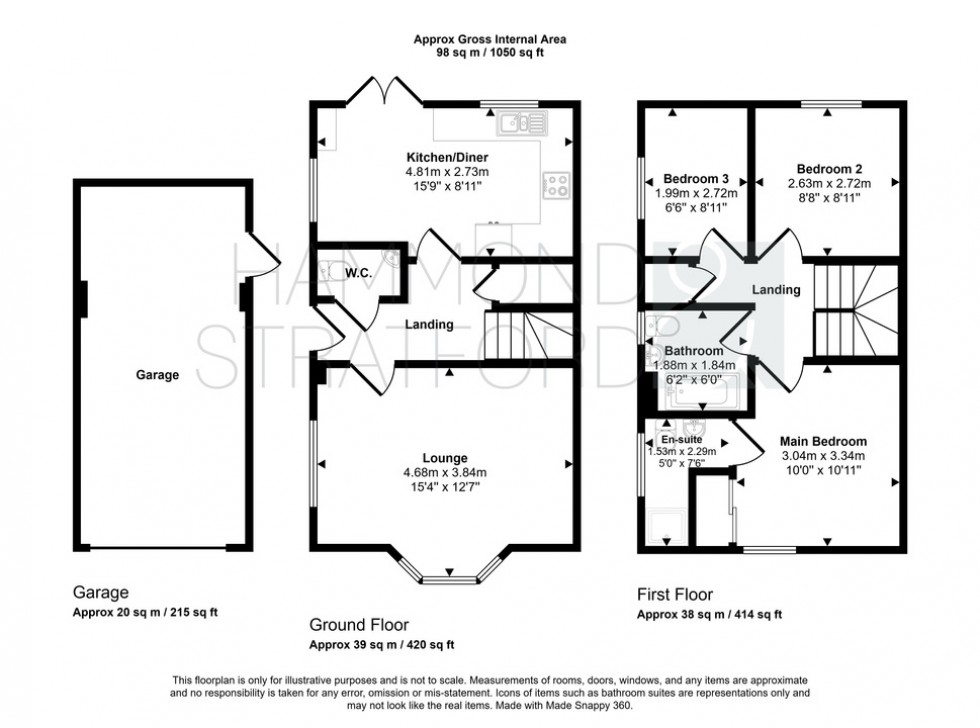 Floorplan for Simpson Way, Wymondham