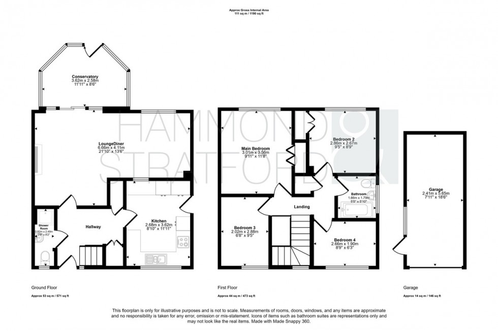 Floorplan for Bluebell Road, Mulbarton