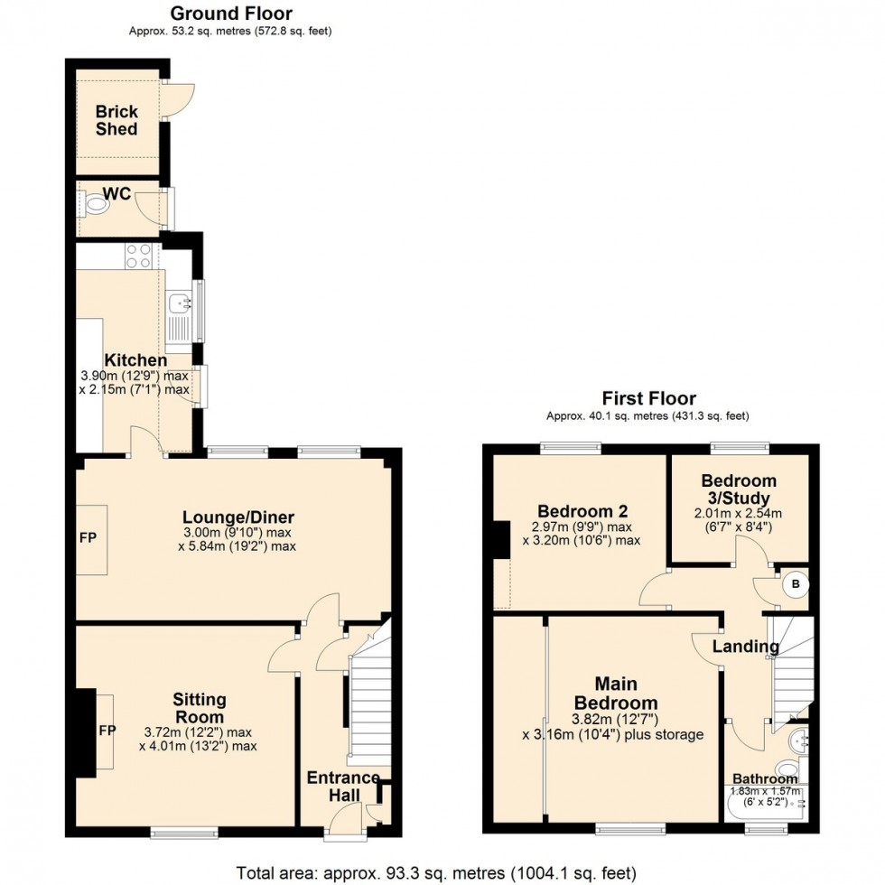 Floorplan for Victoria Street, Norwich
