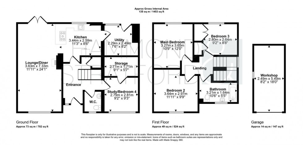 Floorplan for Banham Road, Kenninghall