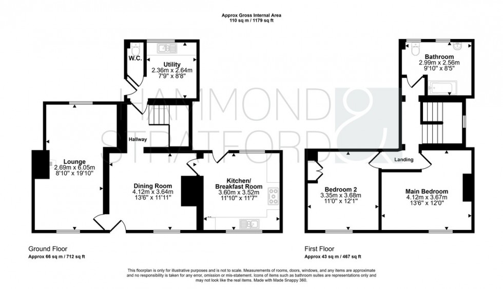 Floorplan for Hargham Road, Old Buckenham