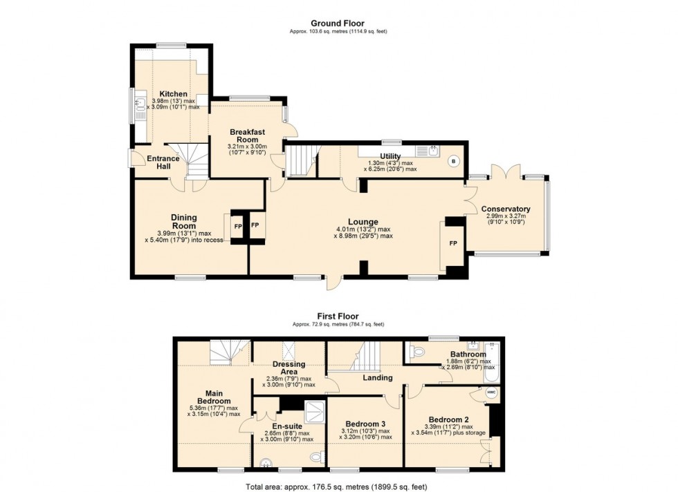 Floorplan for The Turnpike, Carleton Rode