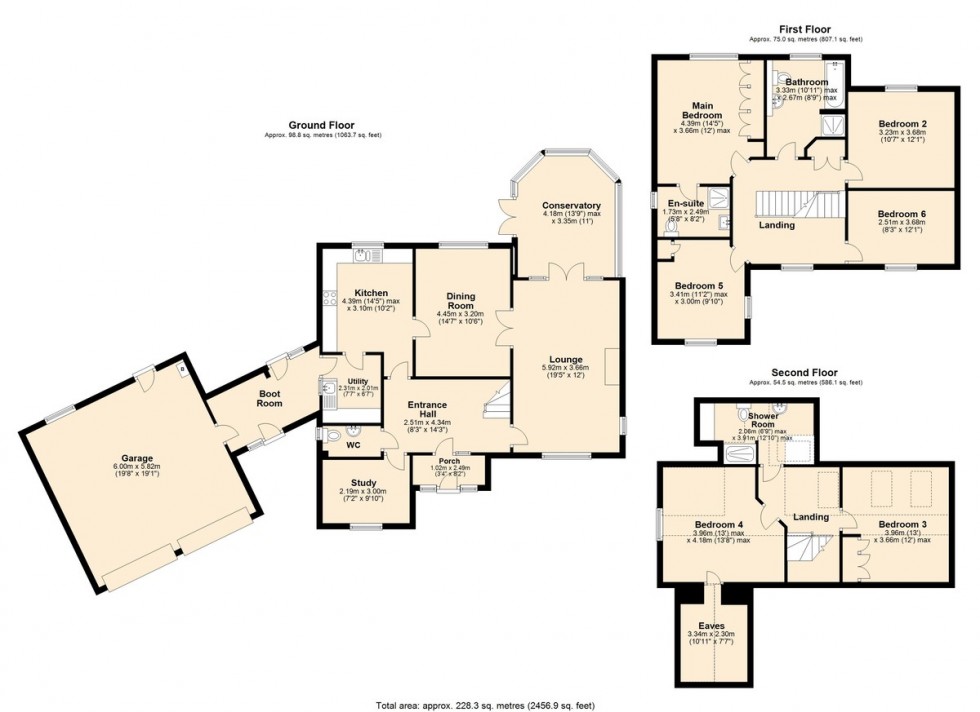 Floorplan for The Old Orchard, Attleborough