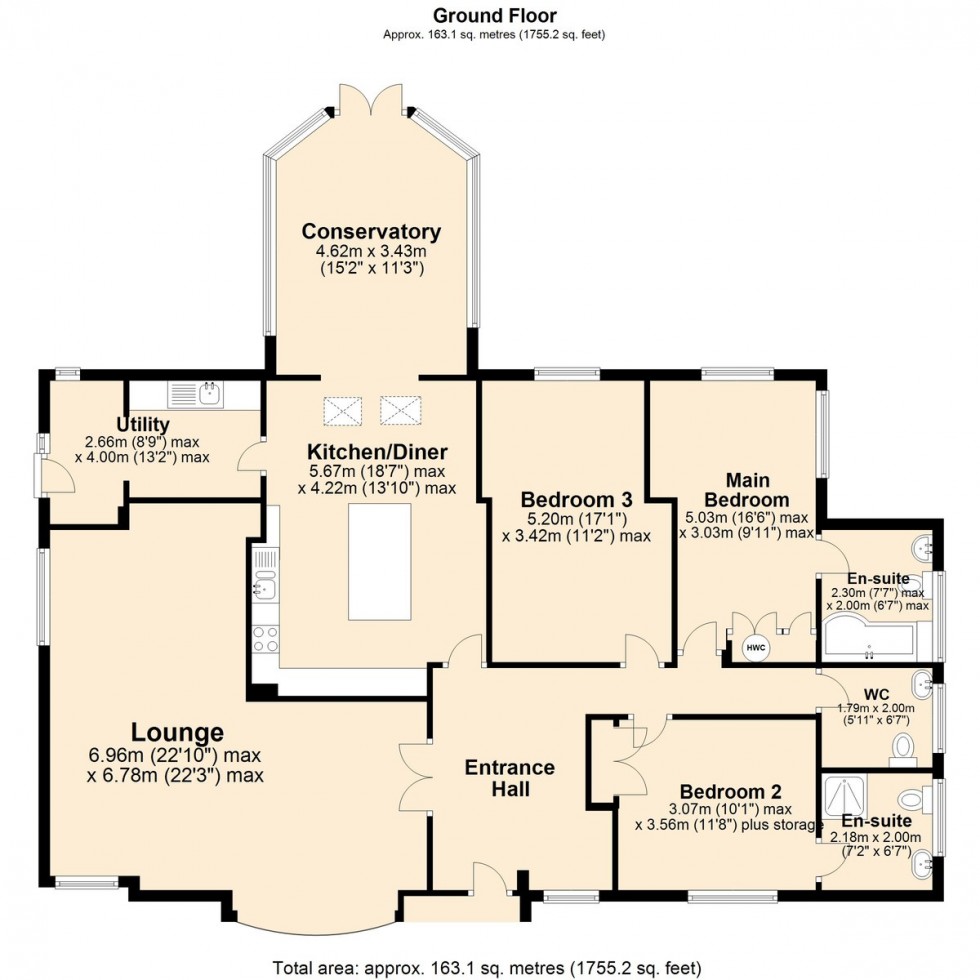 Floorplan for Cargate Lane, Saxlingham Nethergate