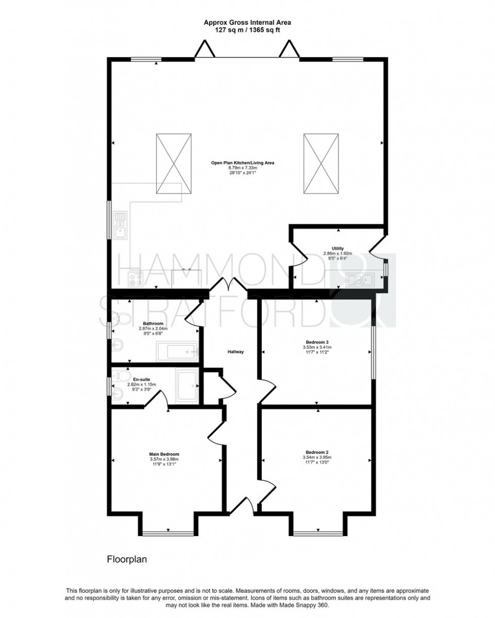 Floorplan for Norwich Road, Attleborough