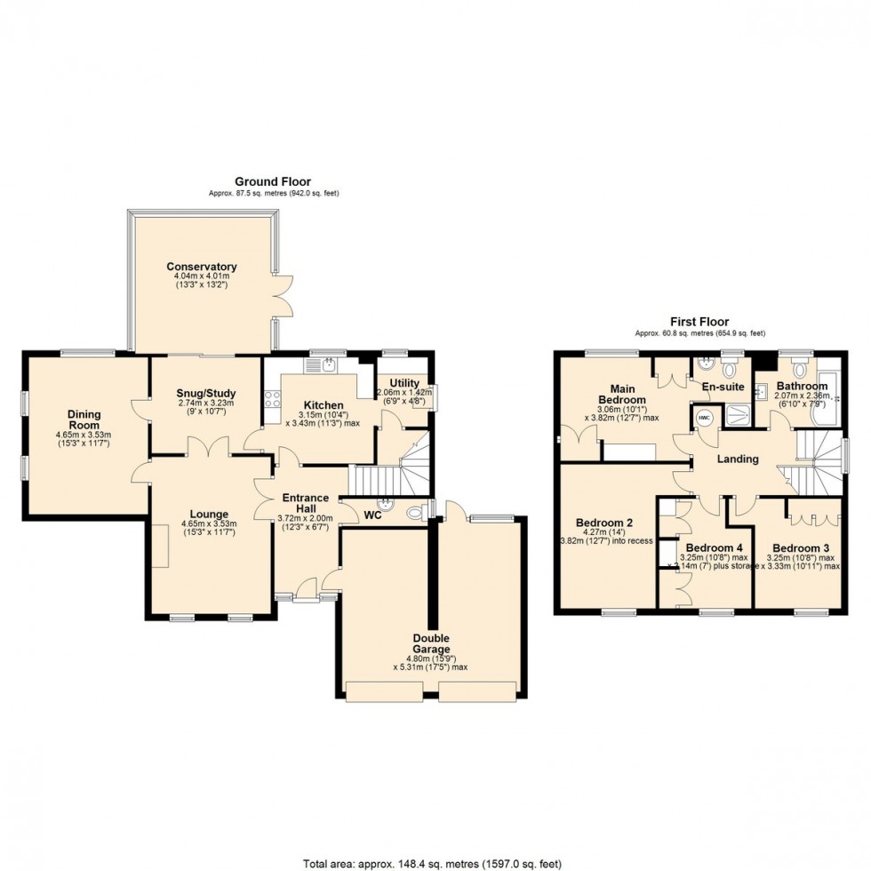 Floorplan for Suffield Close, Cringleford