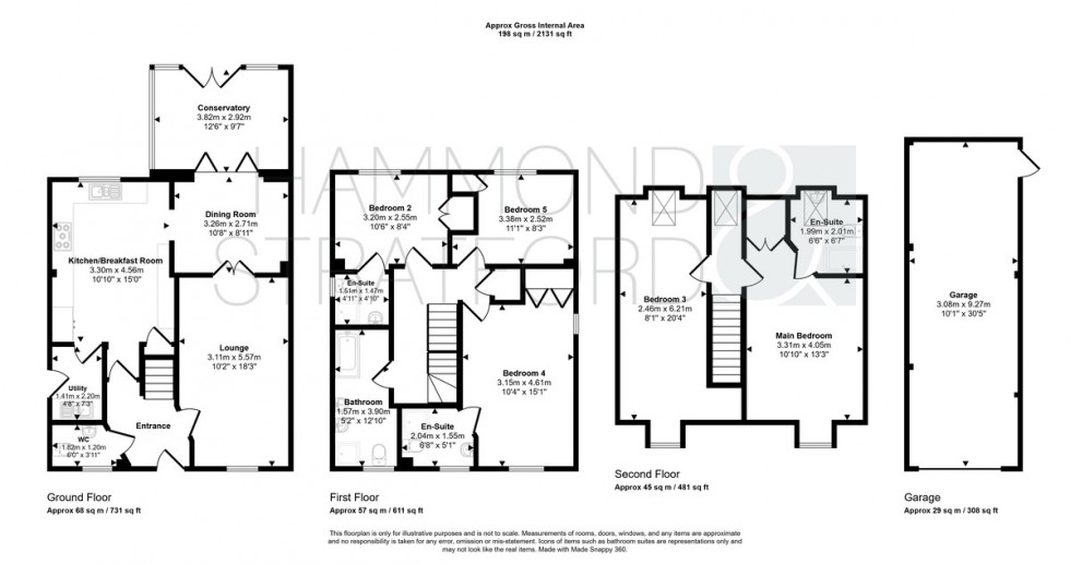 Floorplan for Cygnet Close, Attleborough