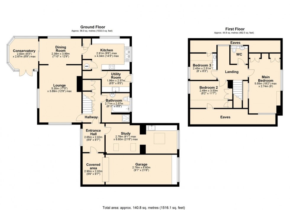 Floorplan for The Green, Wicklewood