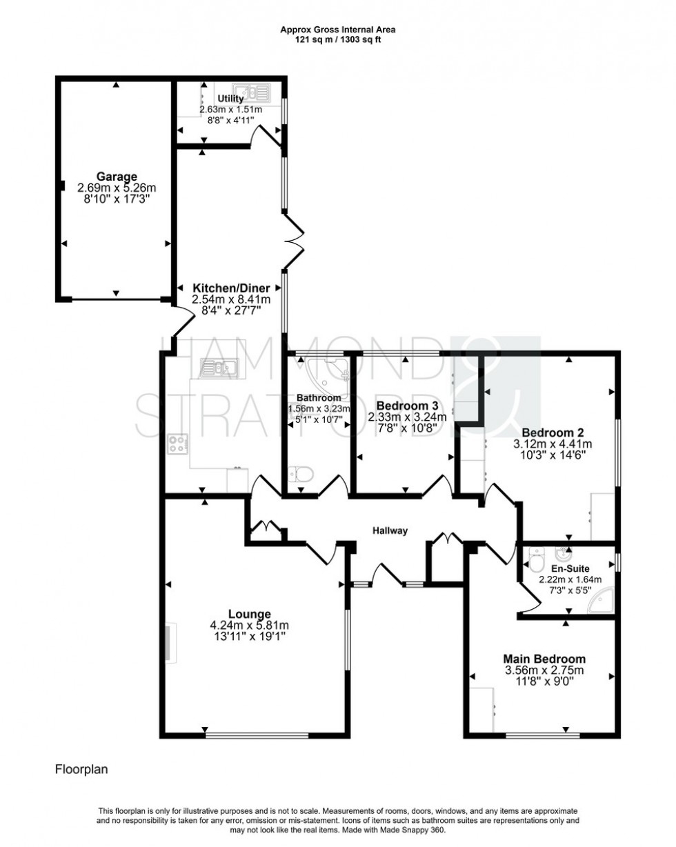 Floorplan for Holly Road, Attleborough