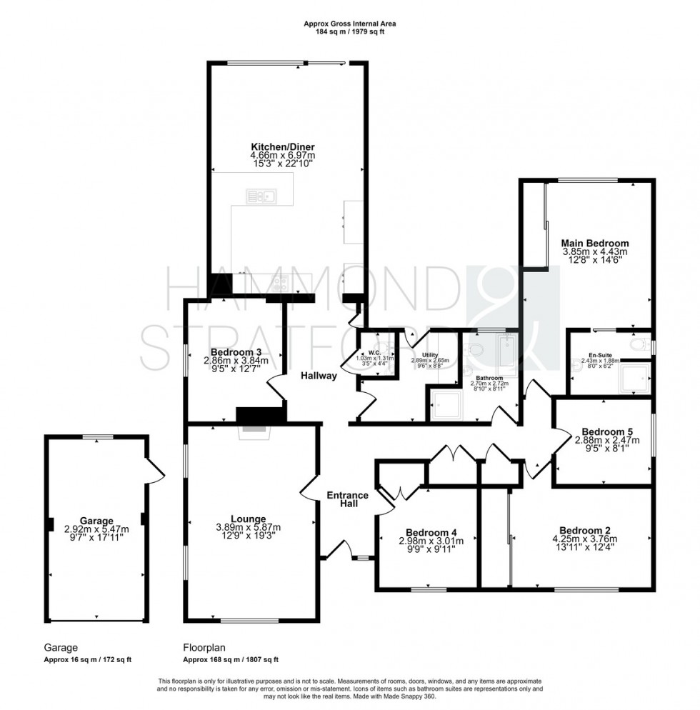 Floorplan for Fen Street, Old Buckenham