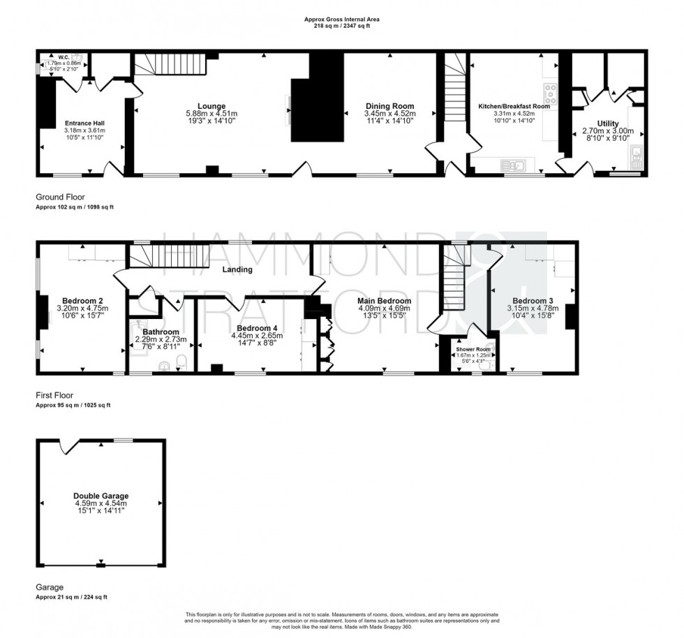 Floorplan for Newmarket Road, Cringleford