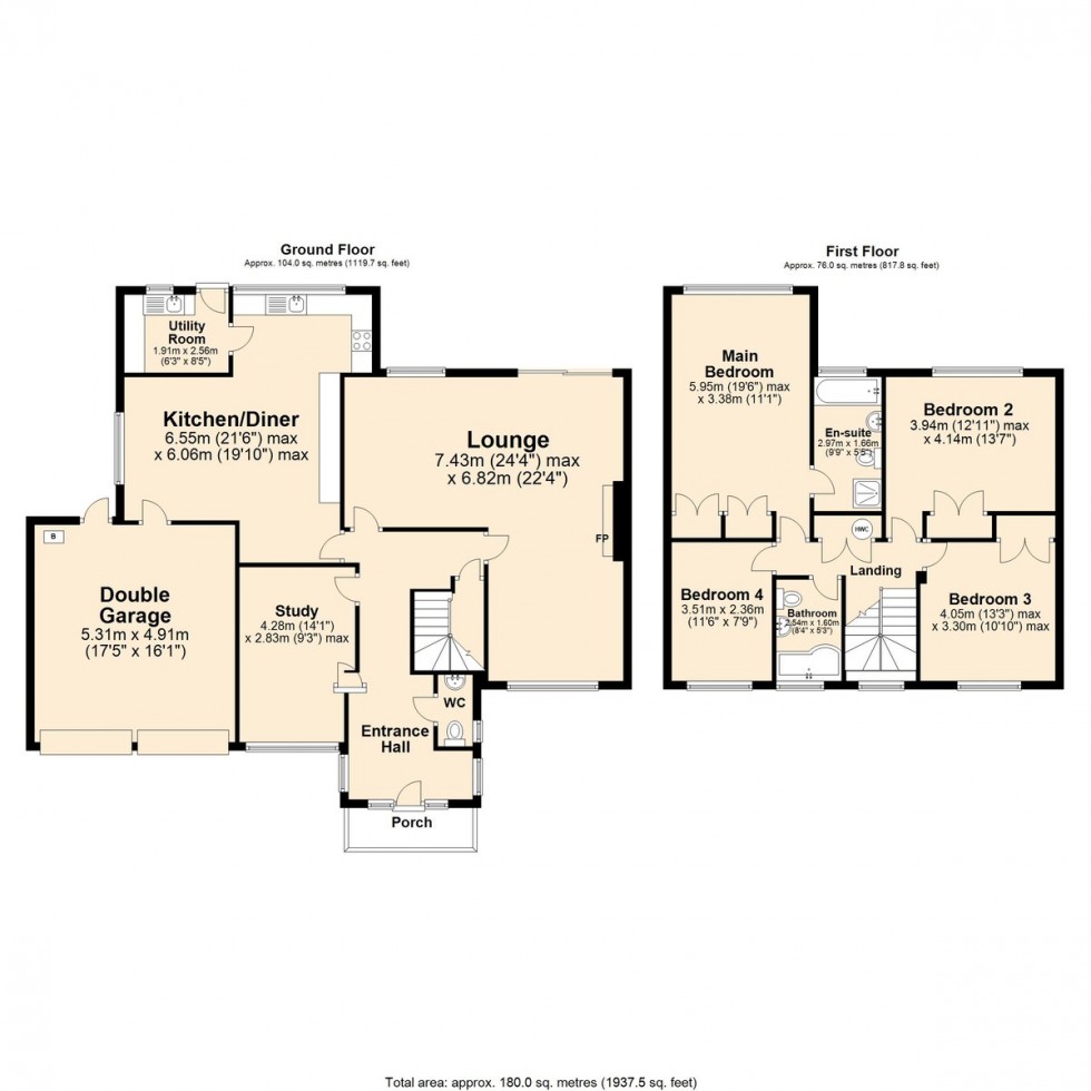 Floorplan for Woodgate, Cringleford