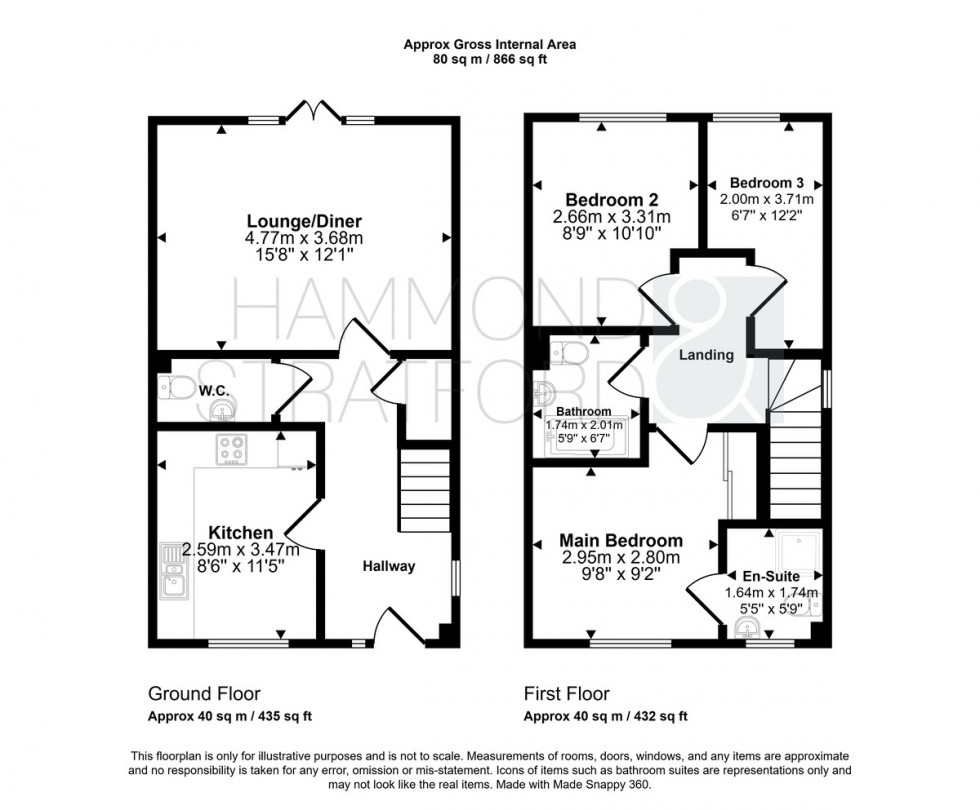 Floorplan for Blackthorn Road, Attleborough