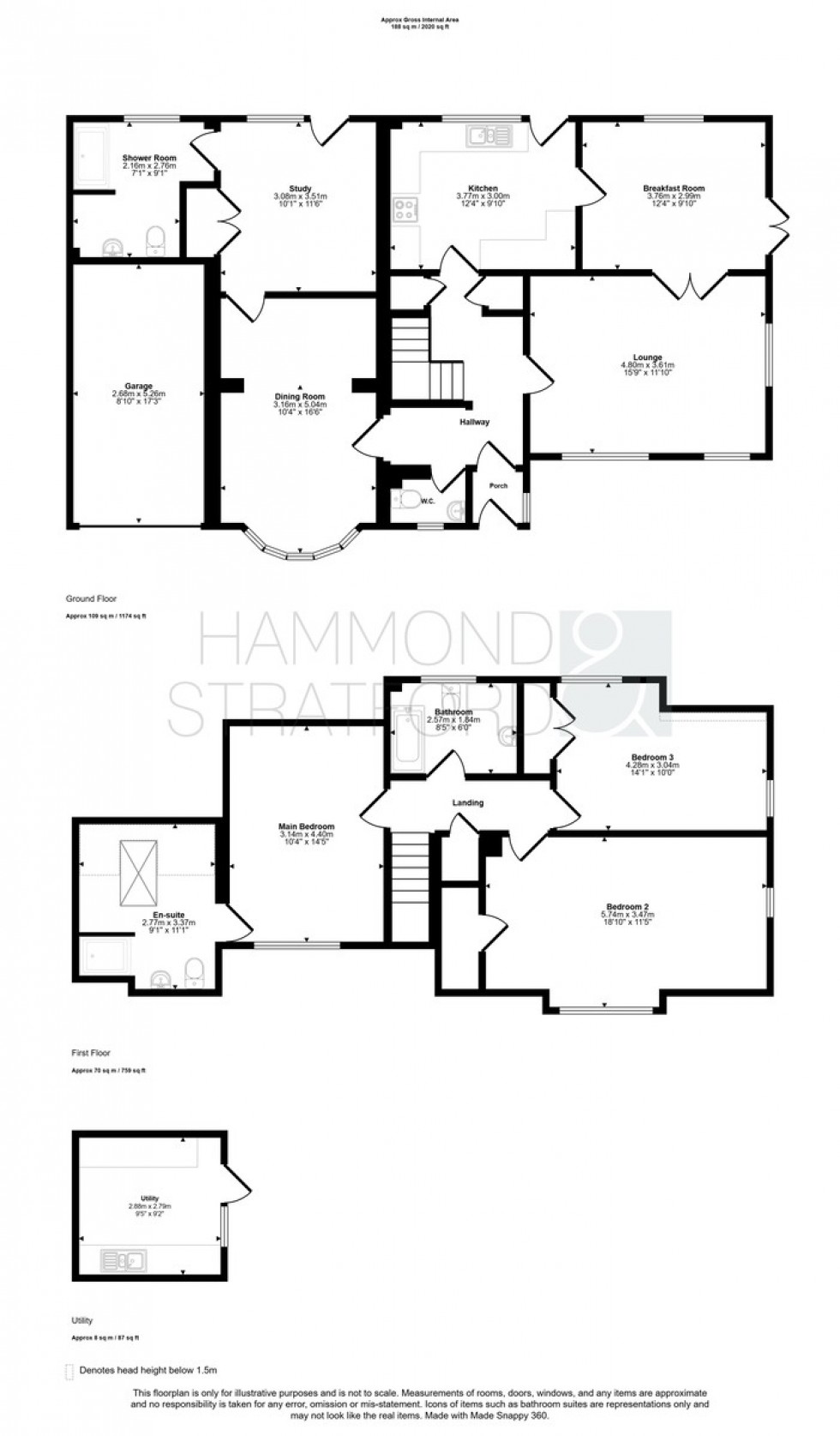 Floorplan for Gallants Lane, East Harling