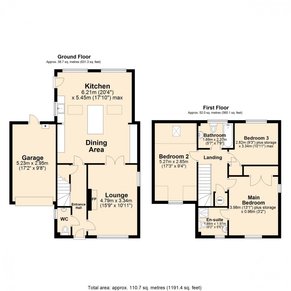 Floorplan for Cornfield Road, Mulbarton