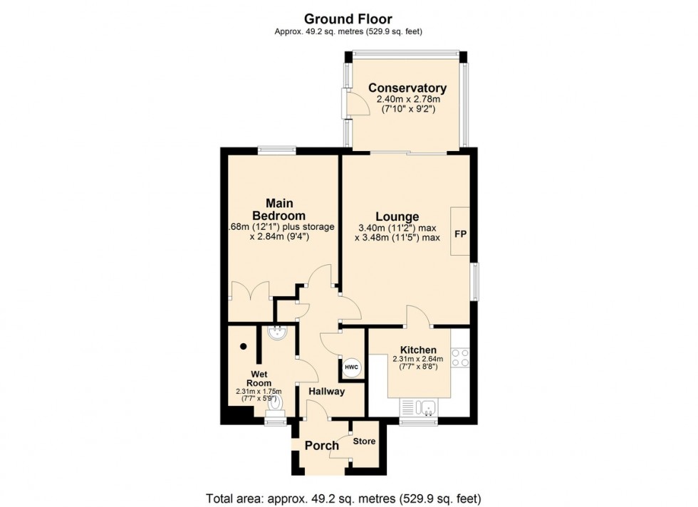 Floorplan for Rowan Gardens, Hethersett