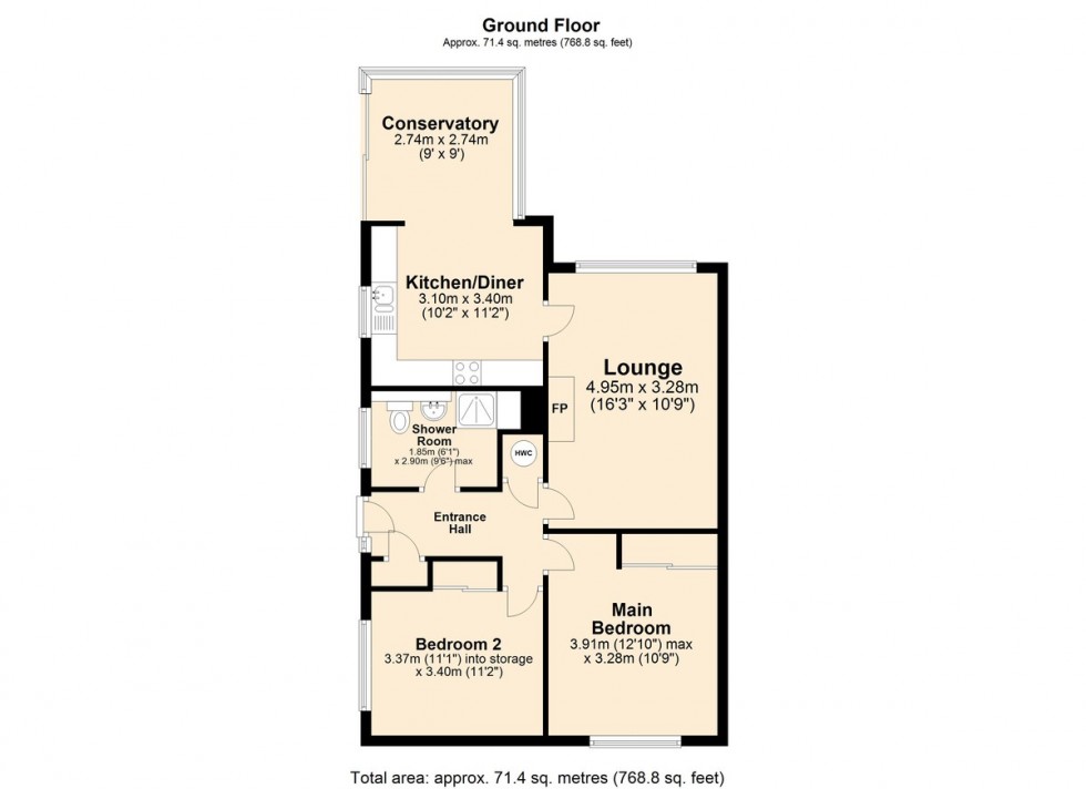 Floorplan for Granary Road, Attleborough