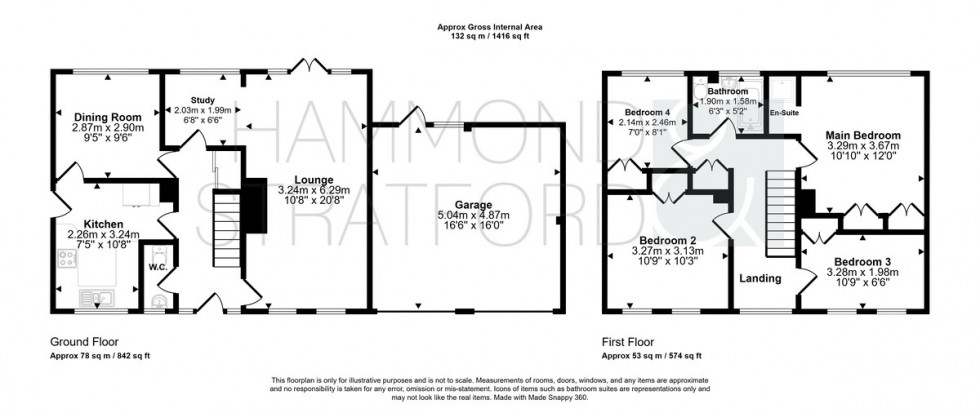 Floorplan for Buckland Rise, Eaton