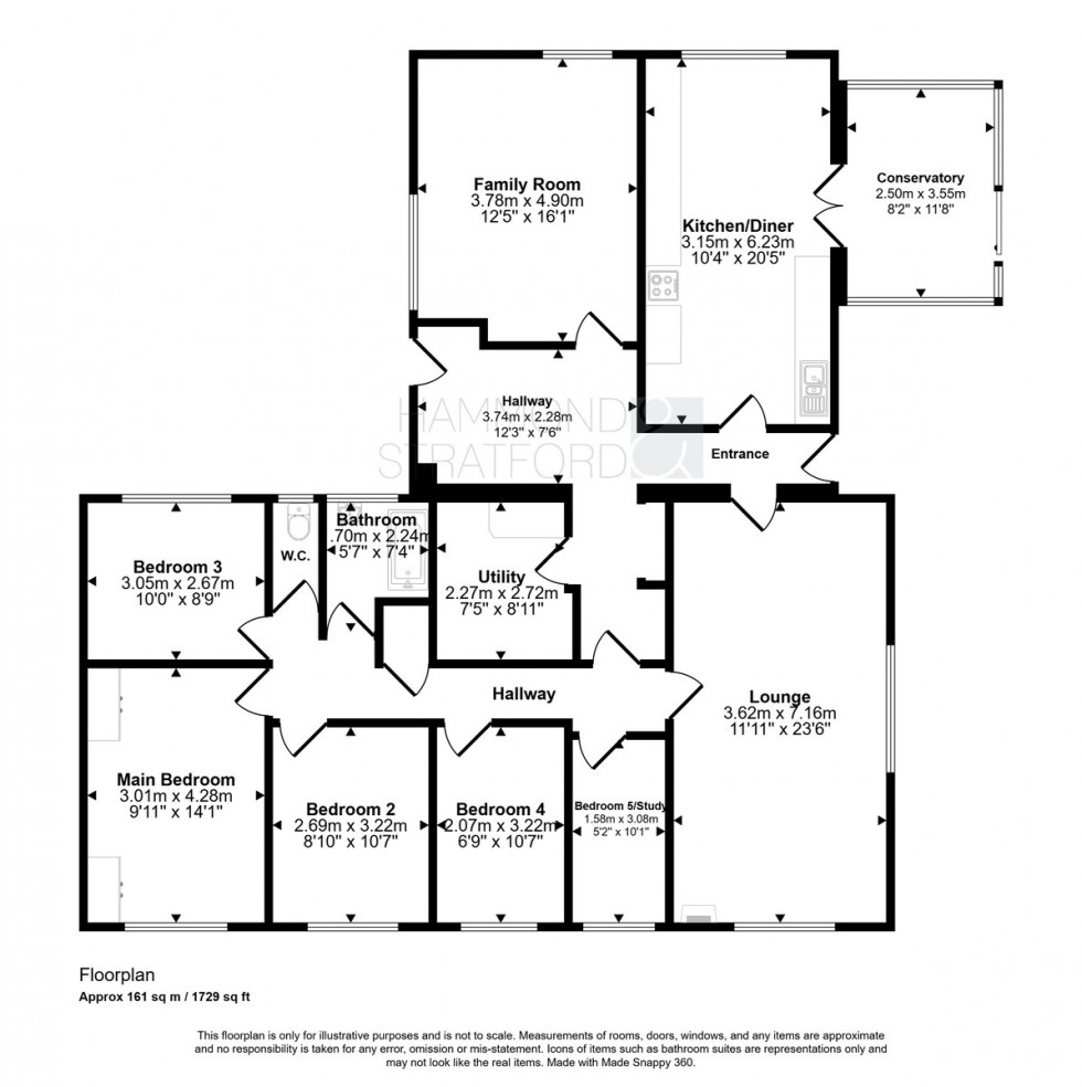 Floorplan for School Lane, Besthorpe