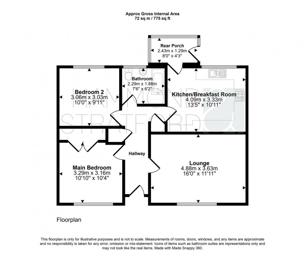 Floorplan for Hethel Road, Wreningham