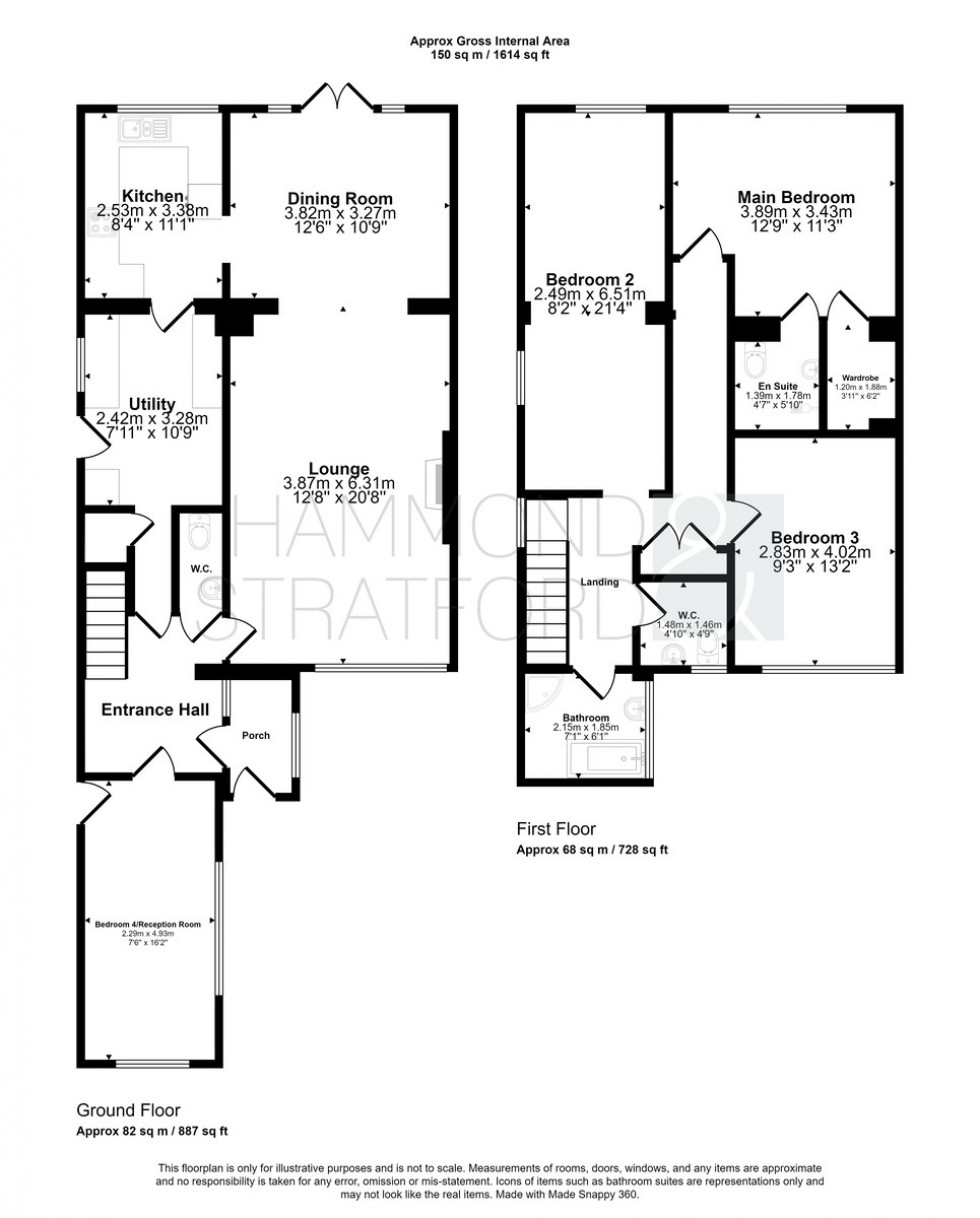 Floorplan for Kerridges, East Harling