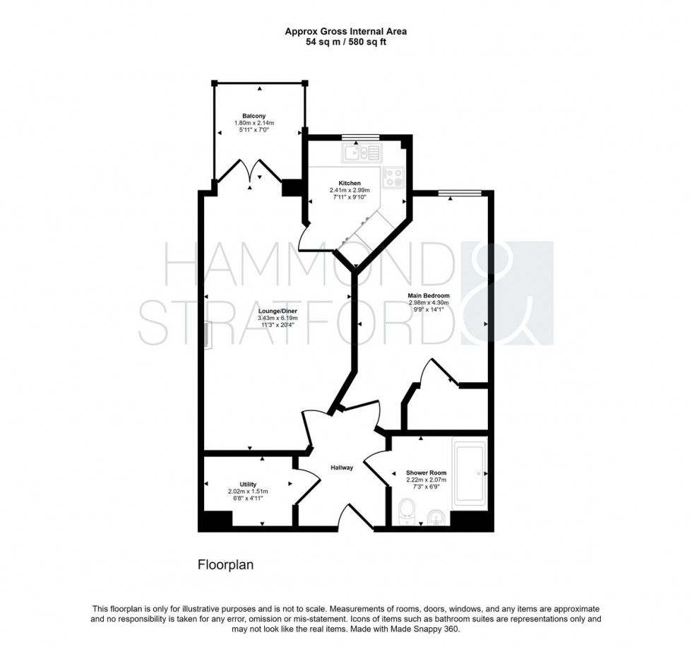 Floorplan for Coralie Court, Eaton
