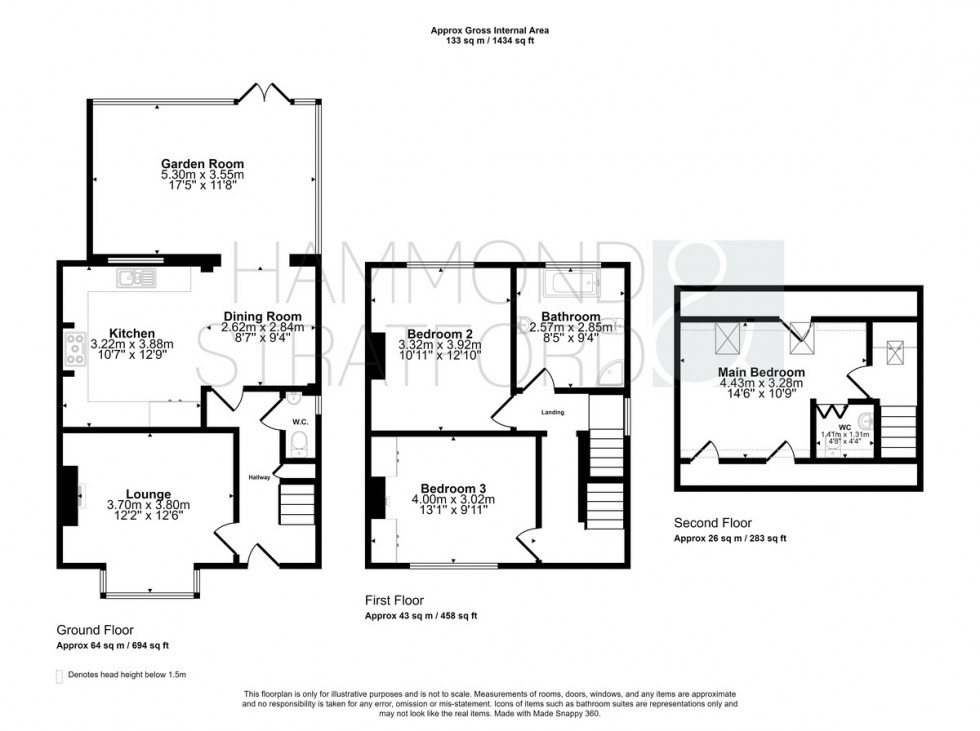 Floorplan for London Road, Attleborough