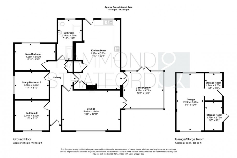 Floorplan for Main Road, Swardeston